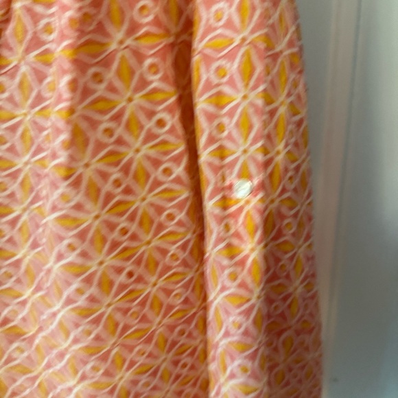 Roberta Roller Rabbit Orange SILK & Cotton Tunic Top/cover Up Women's Sz XS - Picture 4 of 12